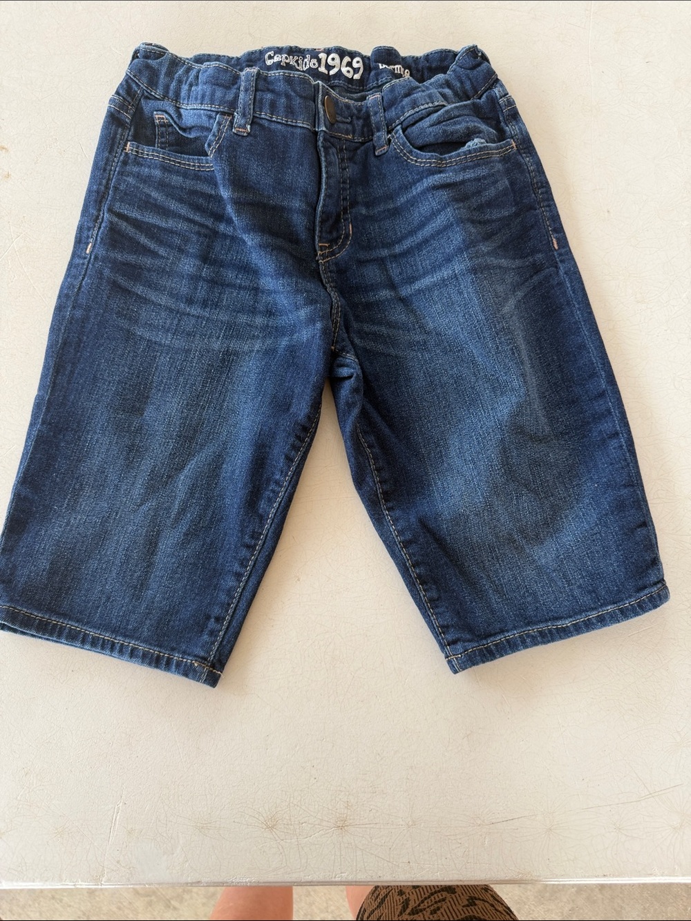 GAPKIDS 1969 Bermudas Dark Blue Denim Shorts